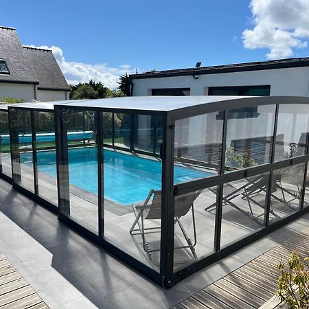 Maison 10 Pers En Bord De Mer Avec Piscine Chauffee Toute L'Annee, Spa Et Hamman Surzur Kültér fotó